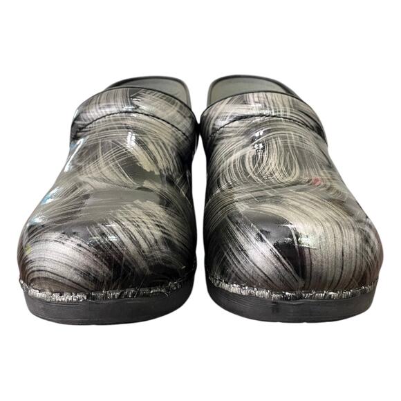 Dansko XP 2.0 Brush Strokes Patent Leather Print Clog EUR 40 US Women’s 9.5-10 - Picture 3 of 9